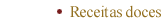 Receitas doces